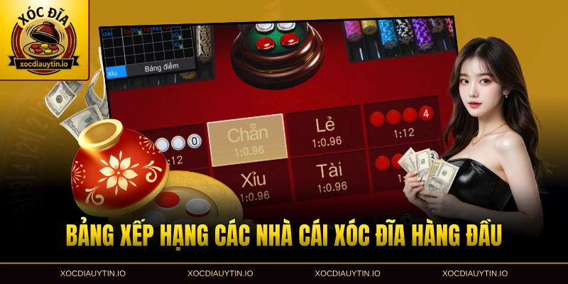 Bảng xếp hạng các nhà cái xóc đĩa hàng đầu